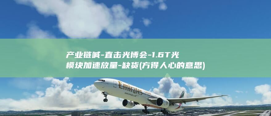 产业链喊-直击光博会-1.6T光模块加速放量-缺货 (方得人心的意思)