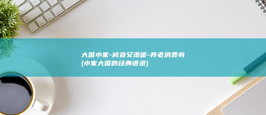 大国小家-减负又添暖-养老消费券 (小家大国的经典语录)