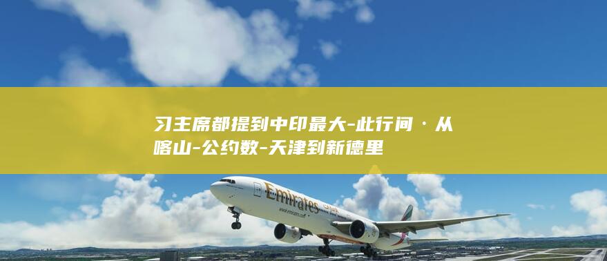 习主席都提到中印最大-此行间·从喀山-公约数-天津到新德里