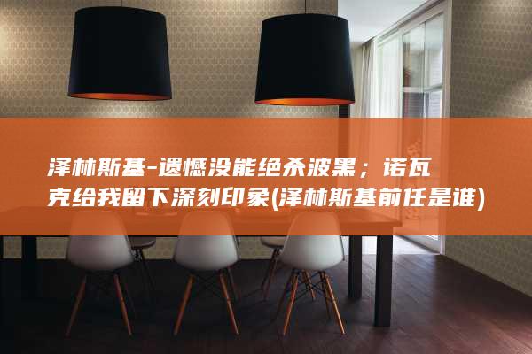 泽林斯基-遗憾没能绝杀波黑；诺瓦克给我留下深刻印象 (泽林斯基前任是谁)